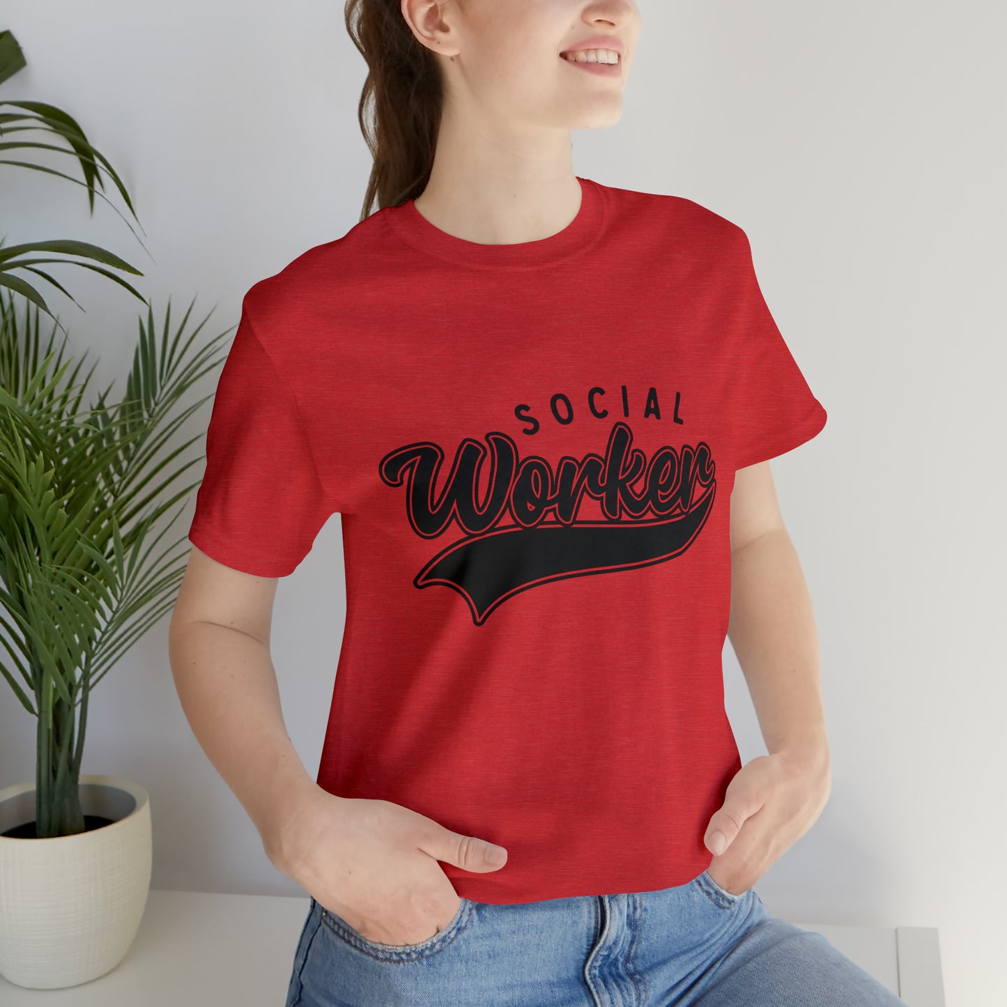 Social Worker School Swoosh  Tee