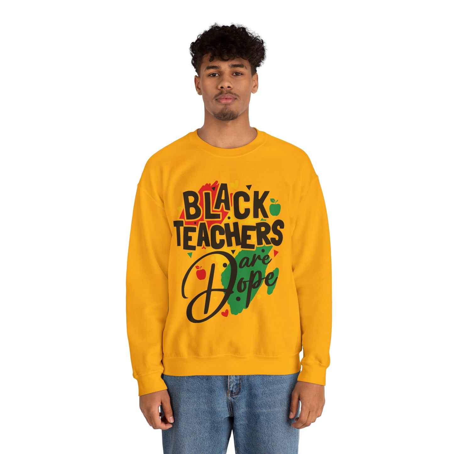 Black teachers are Dope Unisex Heavy Blend™ Crewneck Sweatshirt