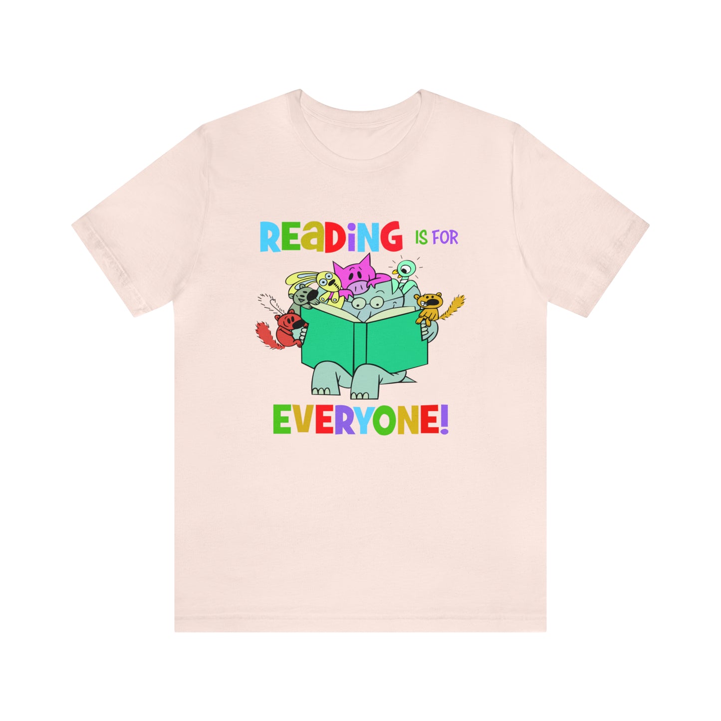 Reading is for everyone" Unisex Jersey Short Sleeve Tee