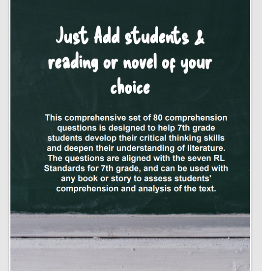 Just add students: Mastering RL Standards through Literature Analysis