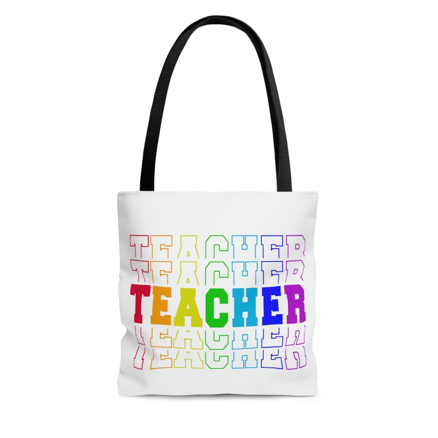 Primary colors "Teacher" Tote Bag