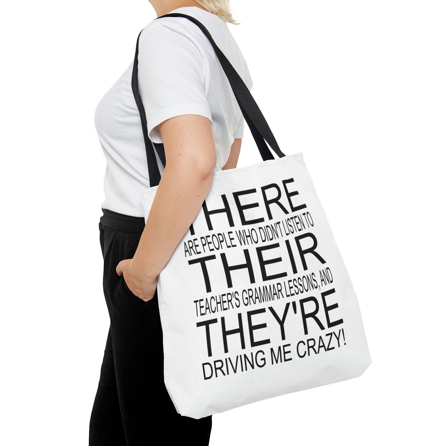 "There, Their, They're" tote bag