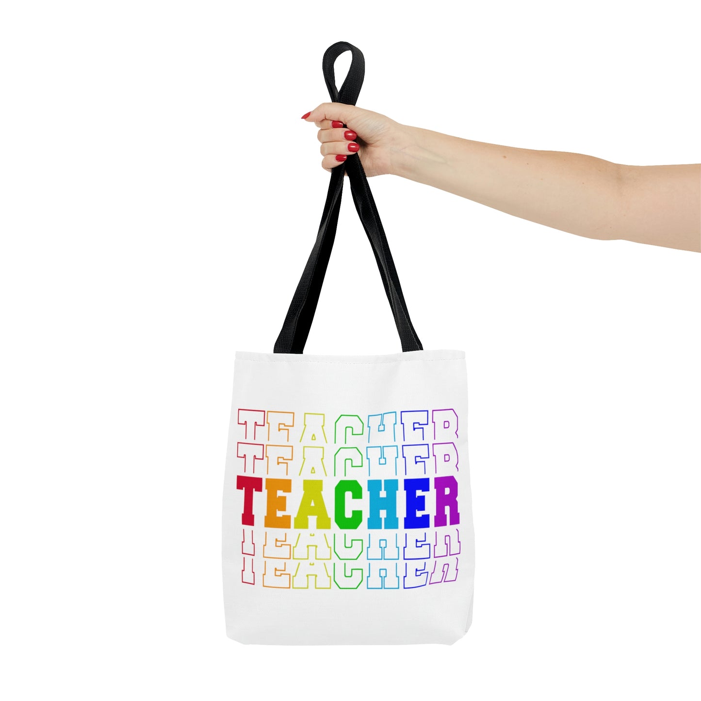 Primary colors "Teacher" Tote Bag
