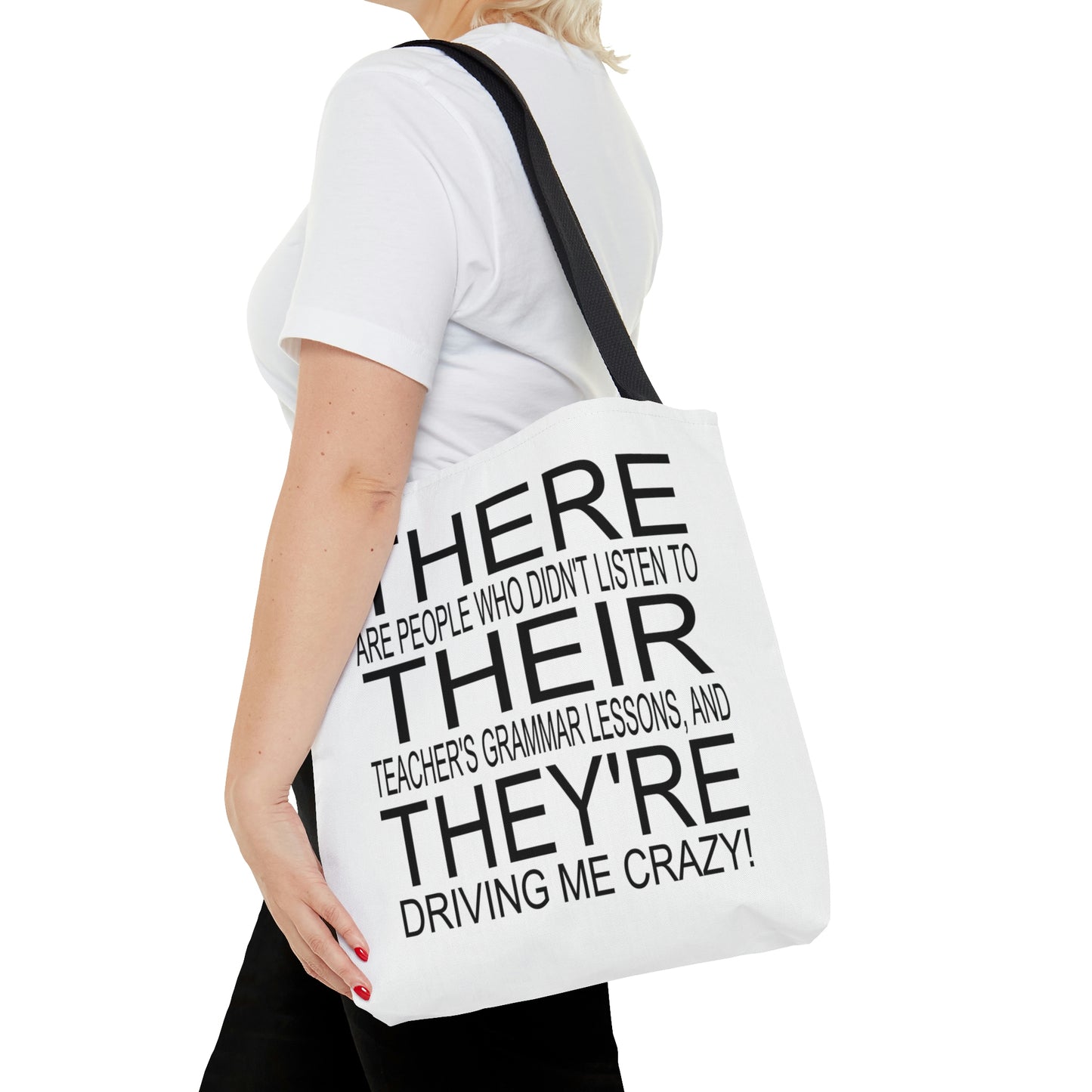"There, Their, They're" tote bag