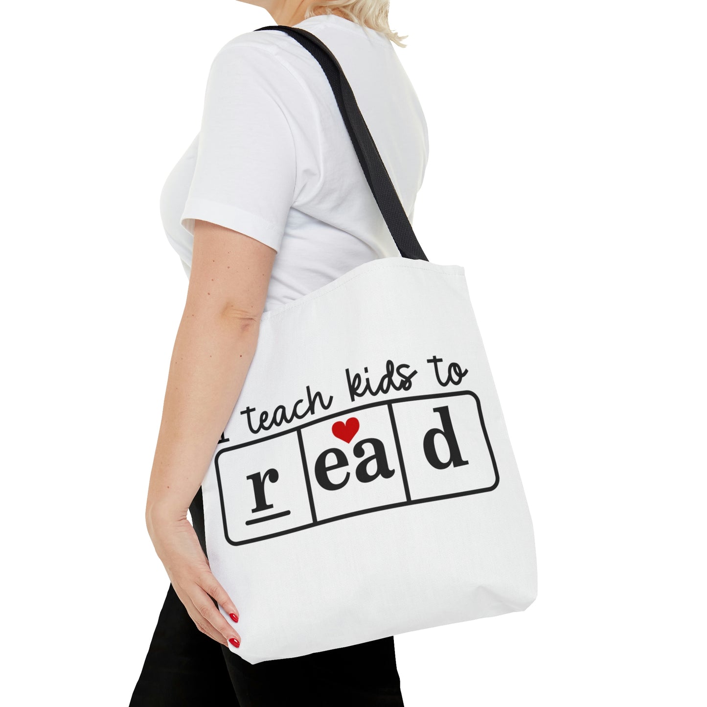 "I teach kids to read" & "Educational Rockstar" Tote Bag