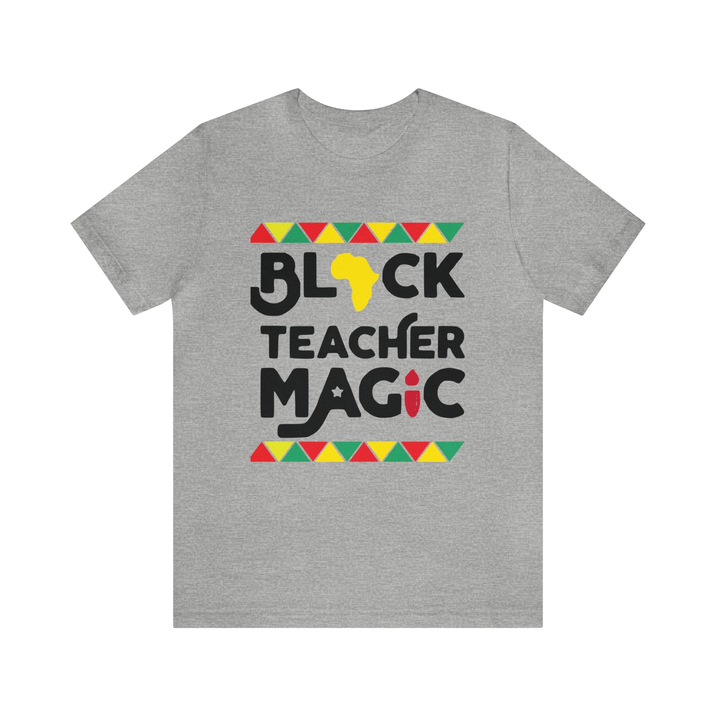 Black Teacher Magic with a small Africa tee