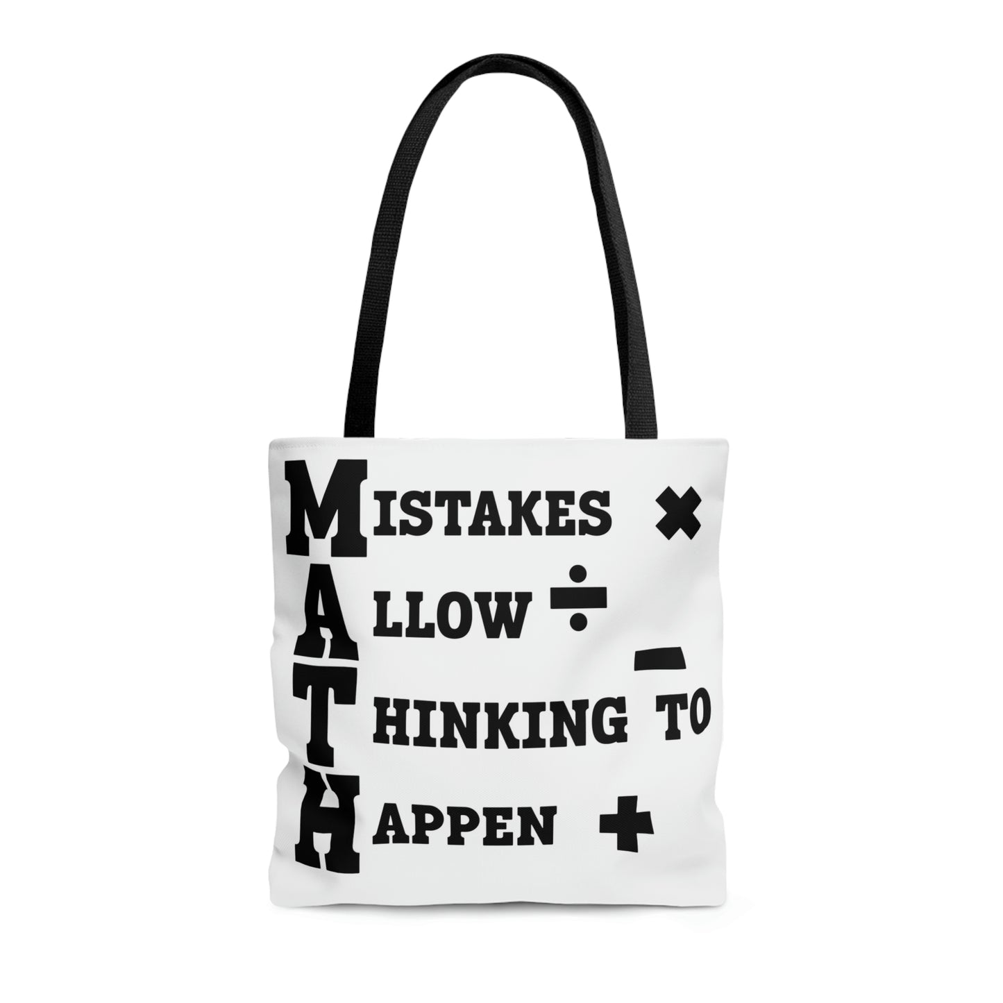 "Mistakes Allow Thinking to Happen Tote Bag
